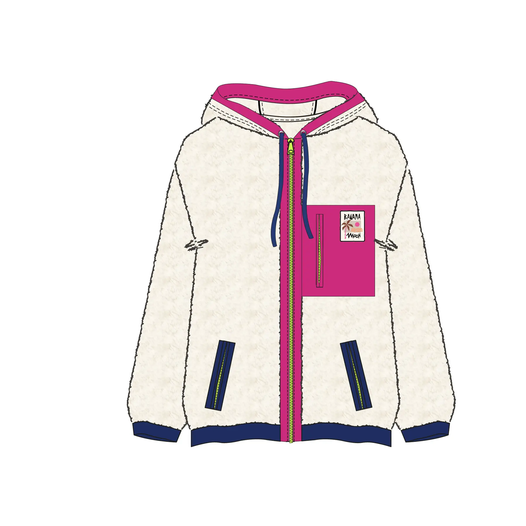 3500301233444 - Fleece für Frauen Banana Moon Warren Tricool