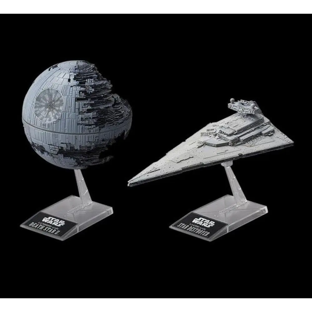 Beeldje Bandai Star Wars Star Wars Maquette Death Star Ii & Imperial Star Destroyer