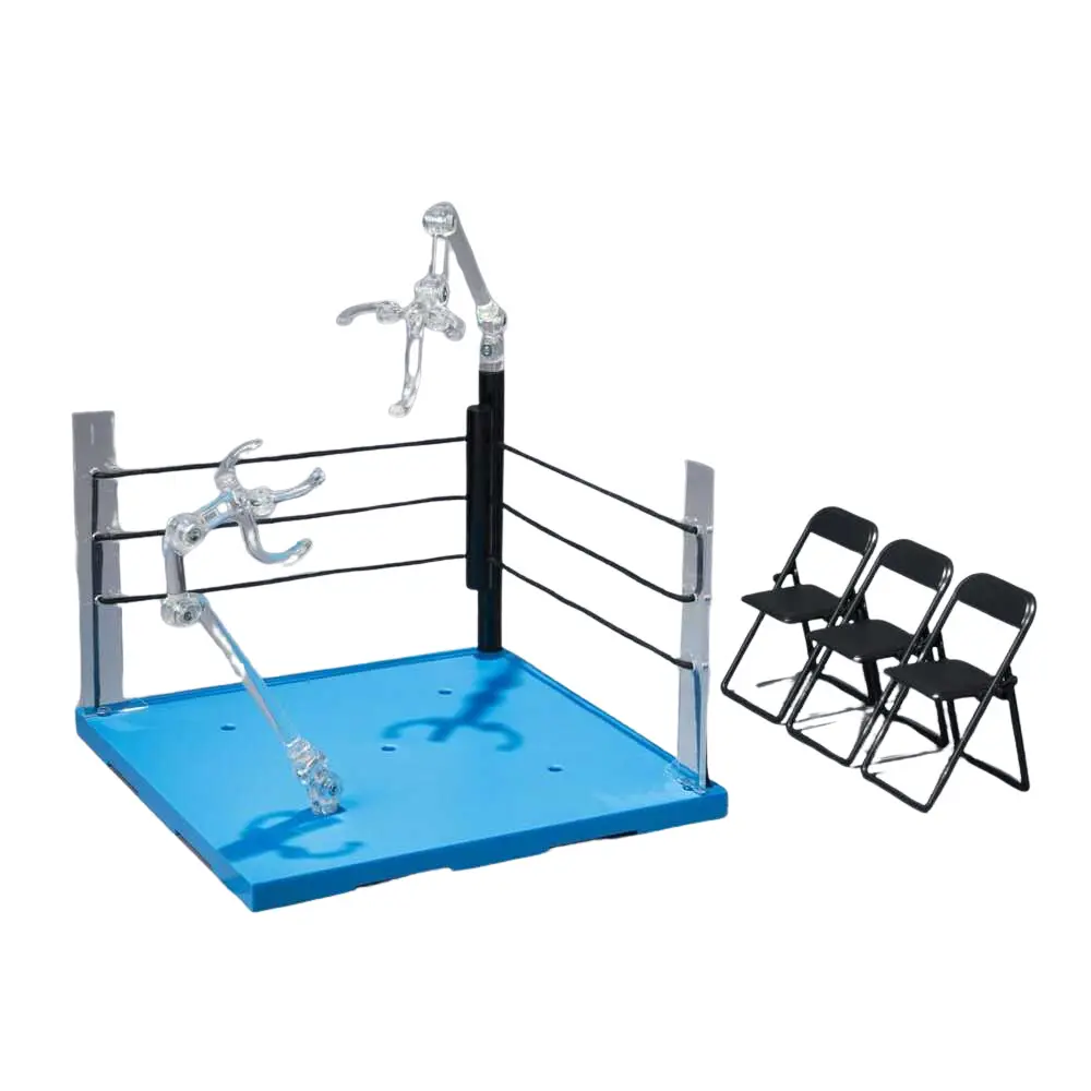 Zubehör für Figuren Bandai Tamashii Stage Act Ring Corner & Folding Chair Set Neutral Ver.