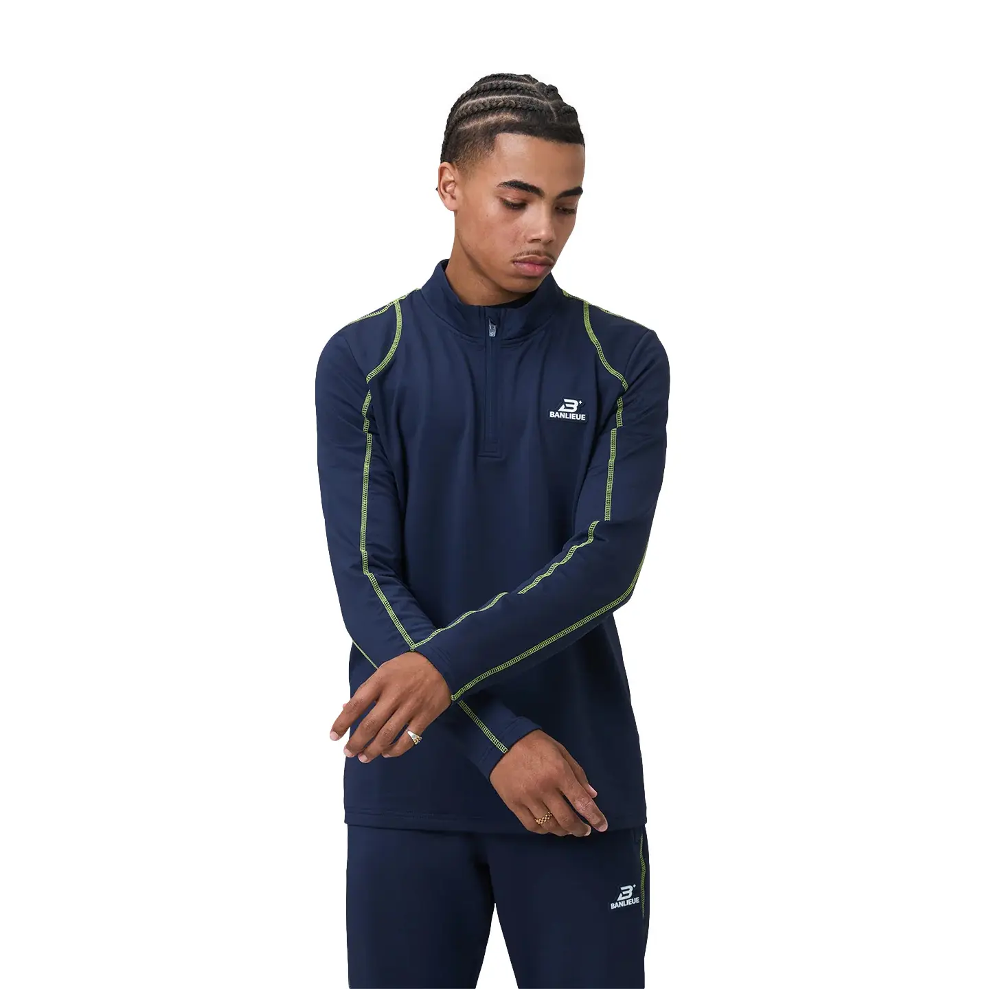 1/2-Zip-Trainingsjacke Banlieue Contrast Stitch