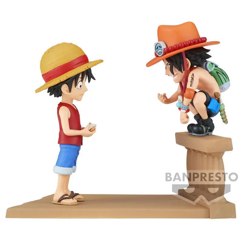 4983164894752 - Figurine One Piece Monkey D Luffy & Portgas D Ace World Collectable Log Storie