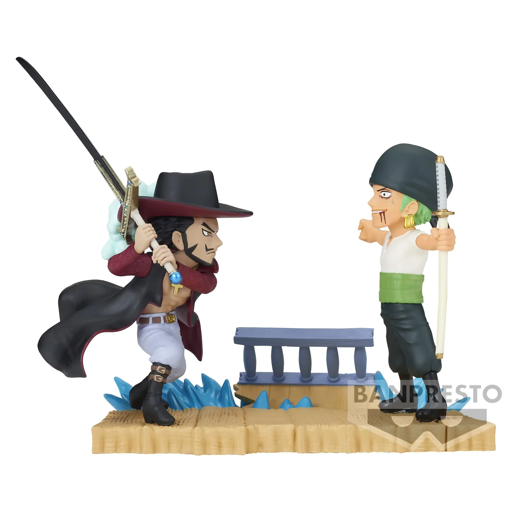4983164886030 - Figurine One Piece - World Log Stories - Roronoa Zoro Vs DraculeMihawk