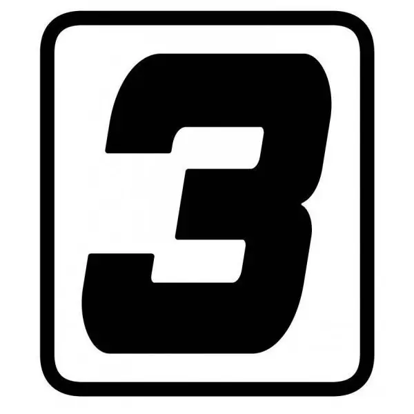 Motorrijden Stickers Nummer 3 Barracuda