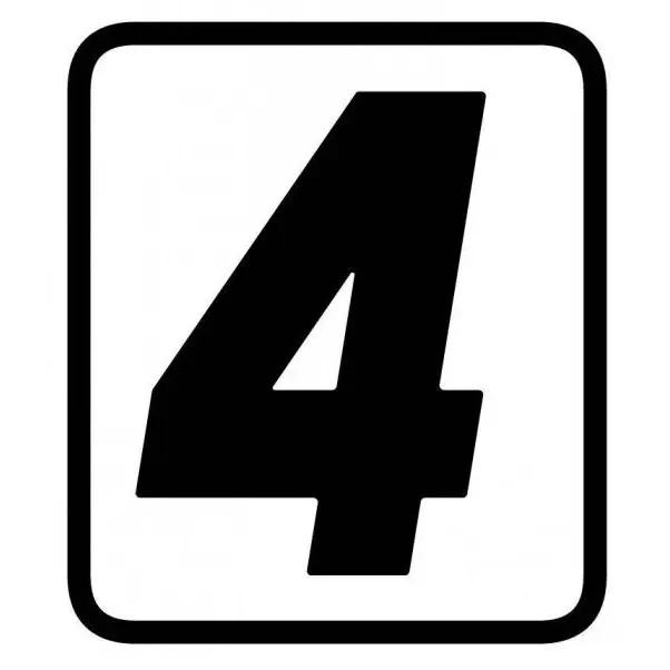Autocollants motorfiets nummer 4 Barracuda
