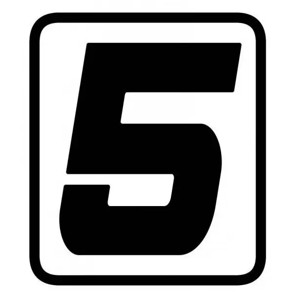 Motorcycle Stickers Number 5 Barracuda