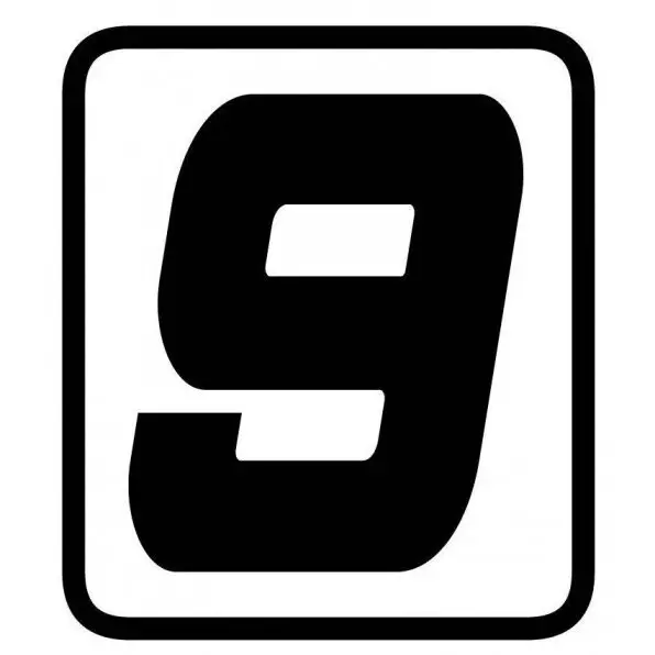Motorsport Stickers Nummer 9 Barracuda