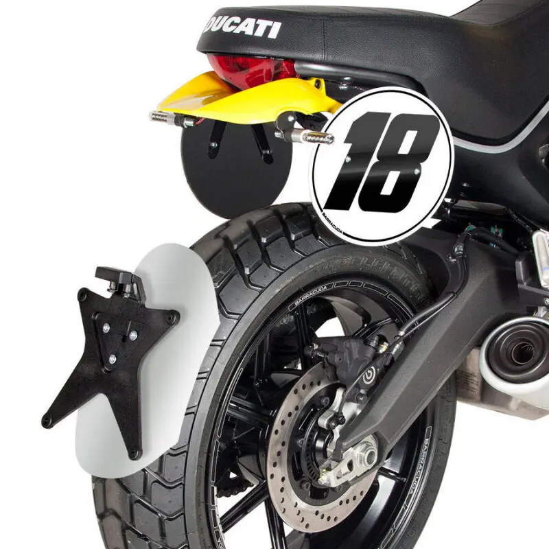 Hintere Schutzbleche Motorrad Barracuda Ducati Scrambler