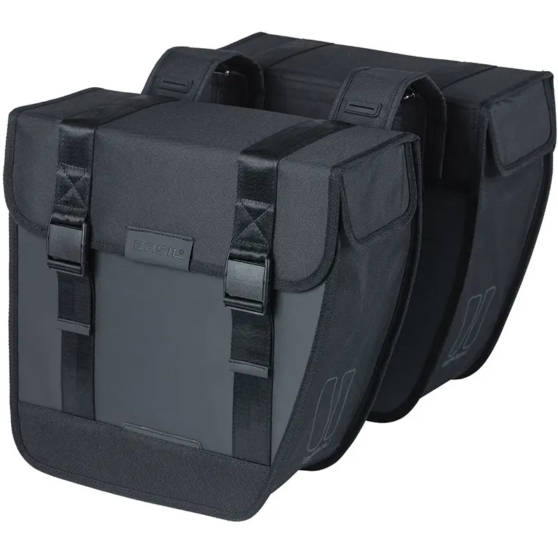 Fahrradgepäckträgertasche wasserdicht wasserdicht Polyester mit reflektierenden Tour Basil (x2)