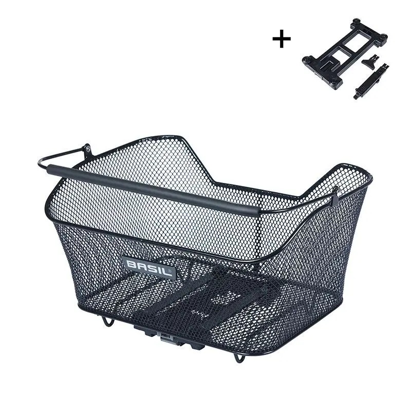 Cesto posteriore per bicicletta base con piastra mik 2.0 Basil