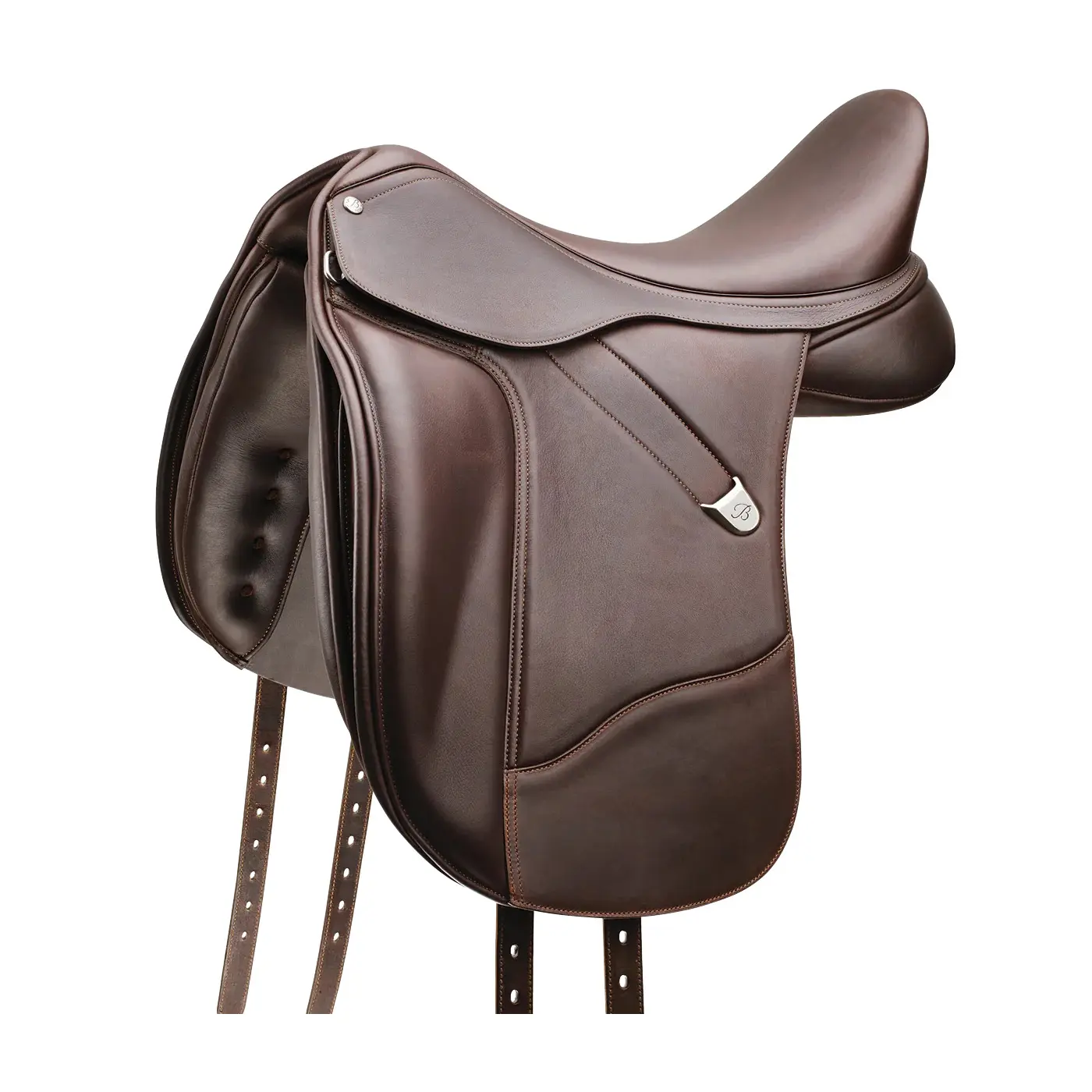 Bates Marron Dressage Saddle For Horse In Luxe