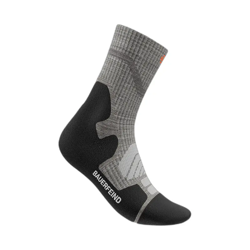 Bauerfeind Women's Gris Mid-Calf Merino Socks For Outdoor Merino