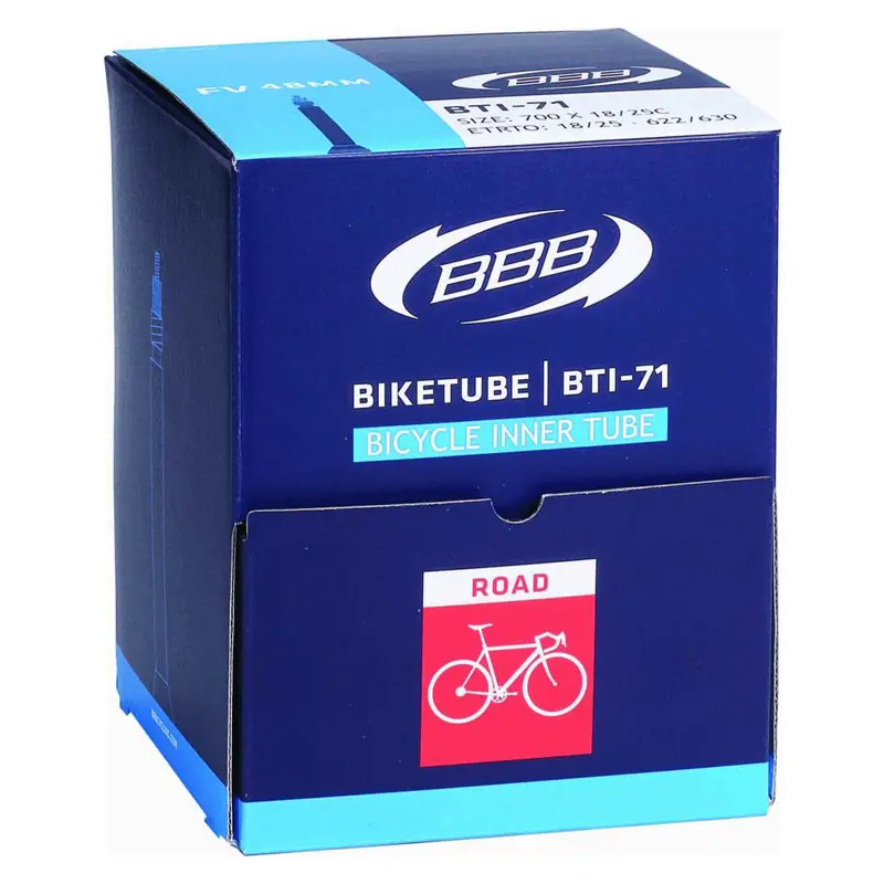 Velo Store - UK Inner tube with FV60 valve BBB Cycling 700x20/28C (x20) | Extra 10% off with Subscription, Postage £16.79 to UK Fedex.