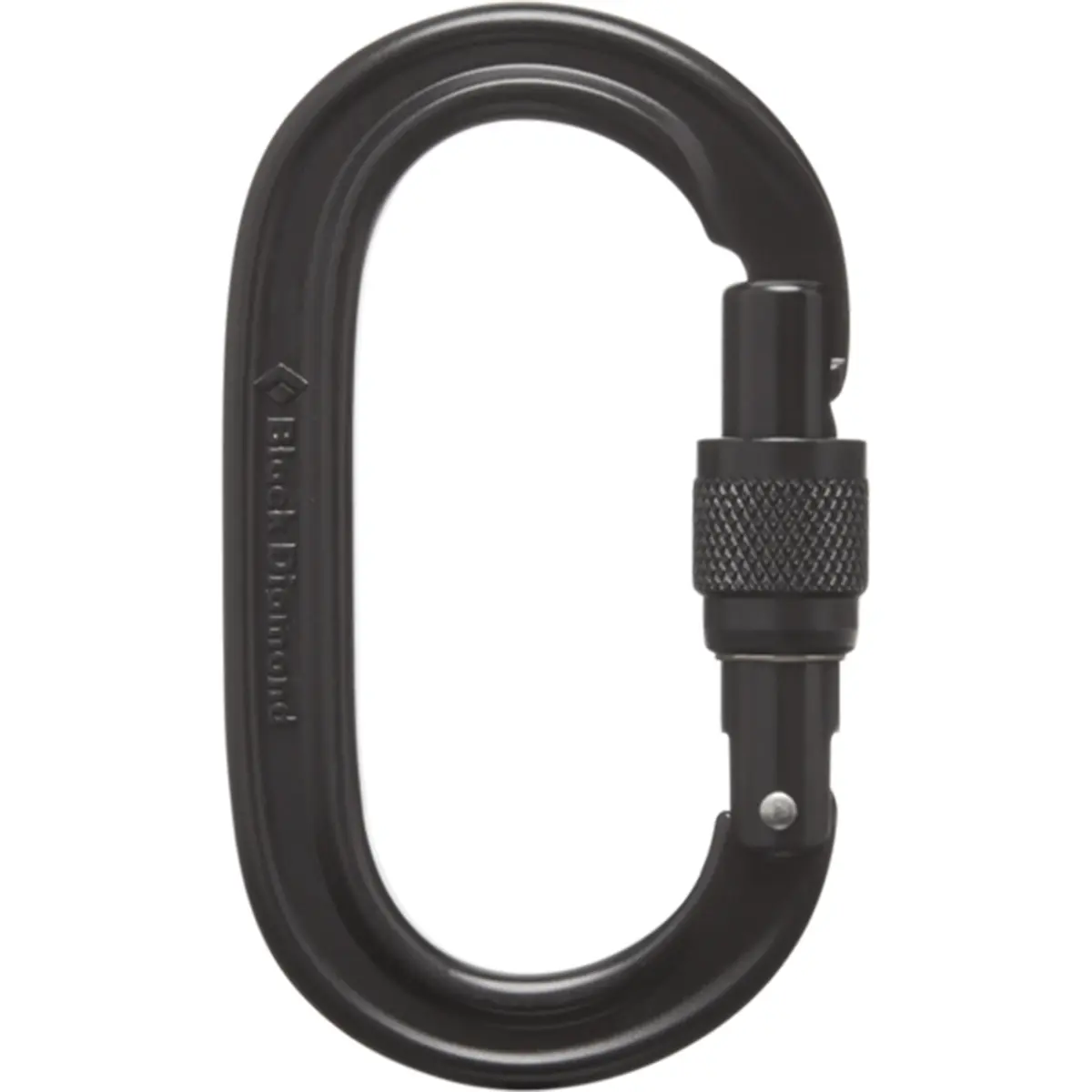 Black Diamond Unisex Noir Oval Climbing Carabiner Scrwgt
