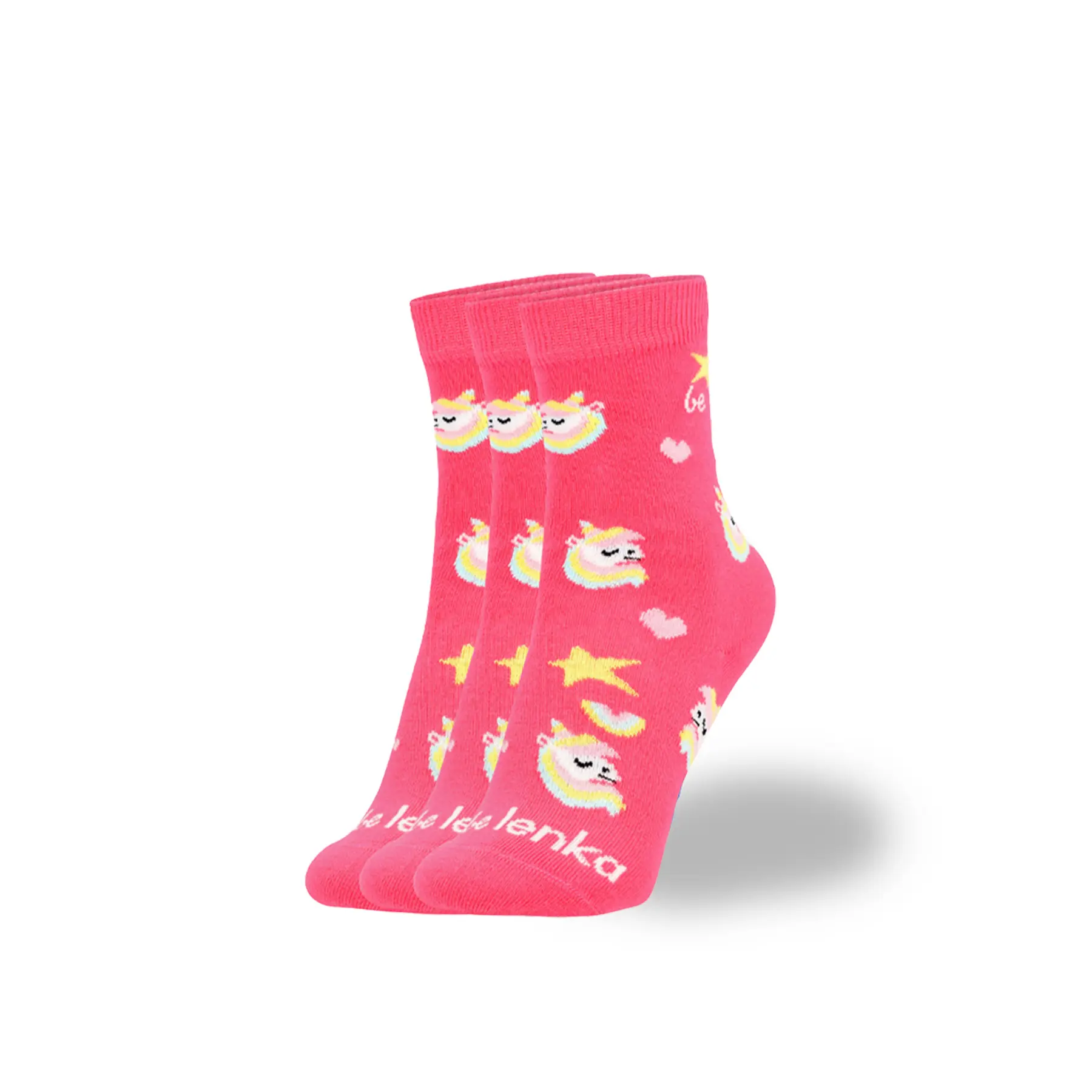 Socken Kinder Be Lenka Unicorn Crew (x3)
