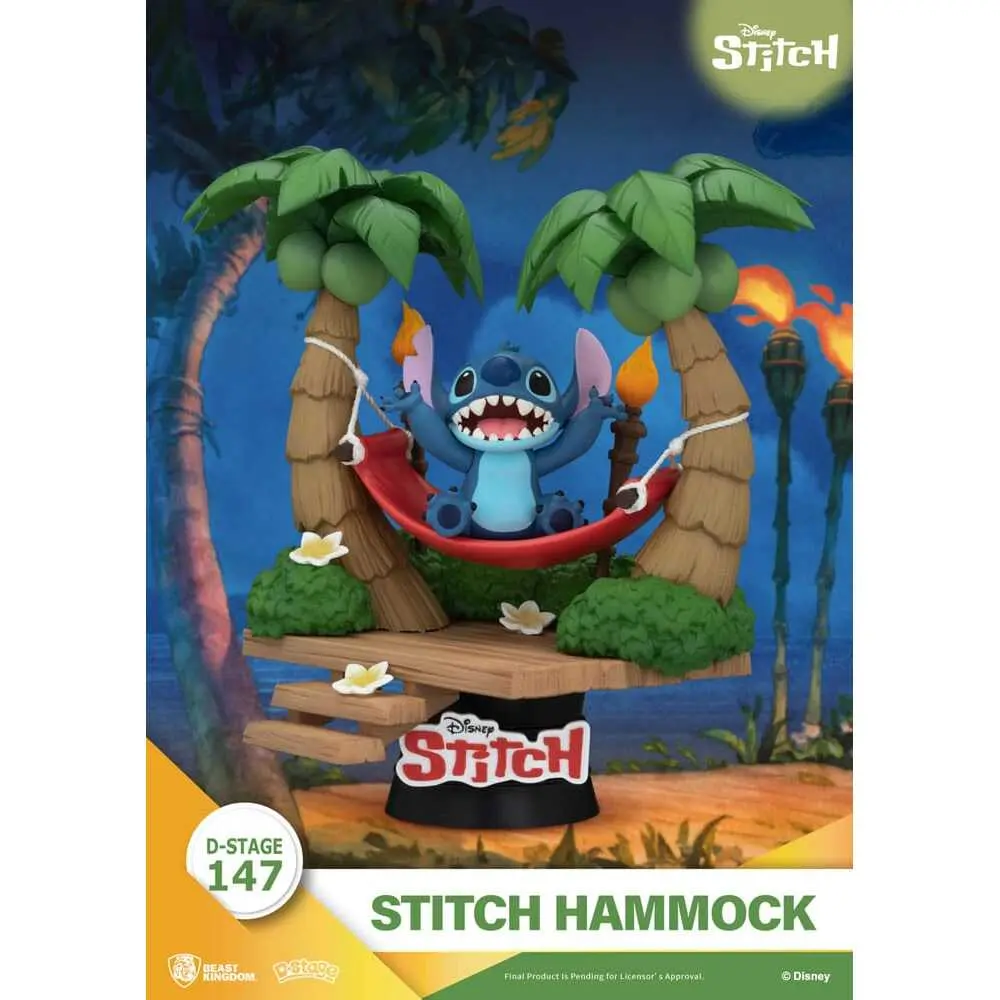 Figuren Dioramen Beast Kingdom Toys Lilo & Stitch D-Stage Hammock