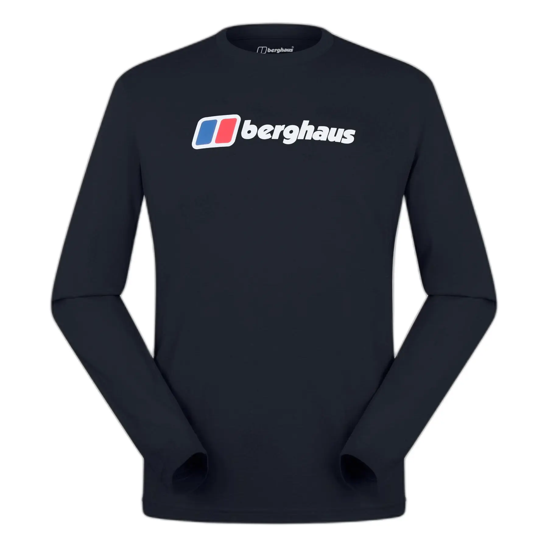 Berghaus Men's Noir Long Sleeve T-Shirt With Large Logo