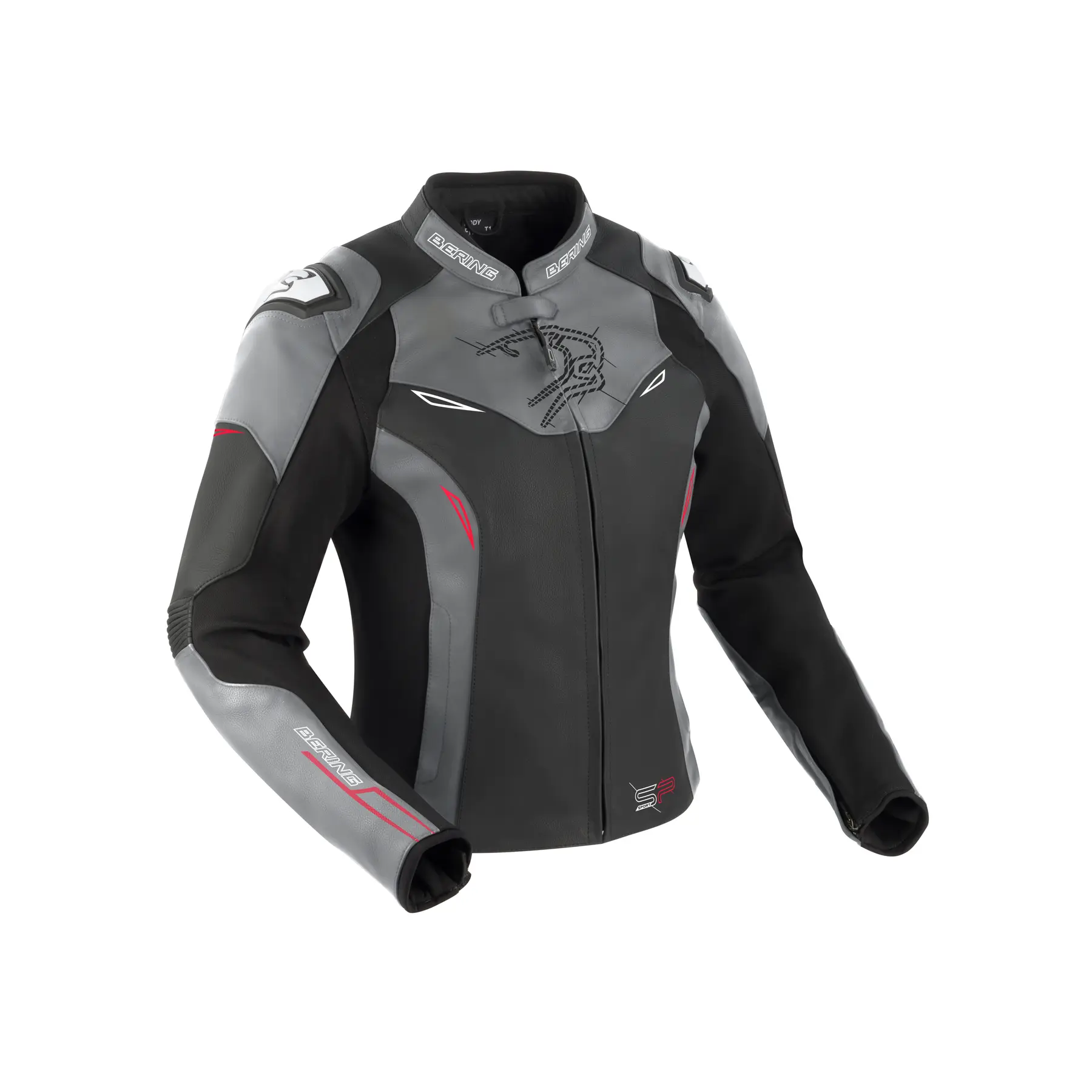 Motorrad-Lederjacke Damen Bering Snap