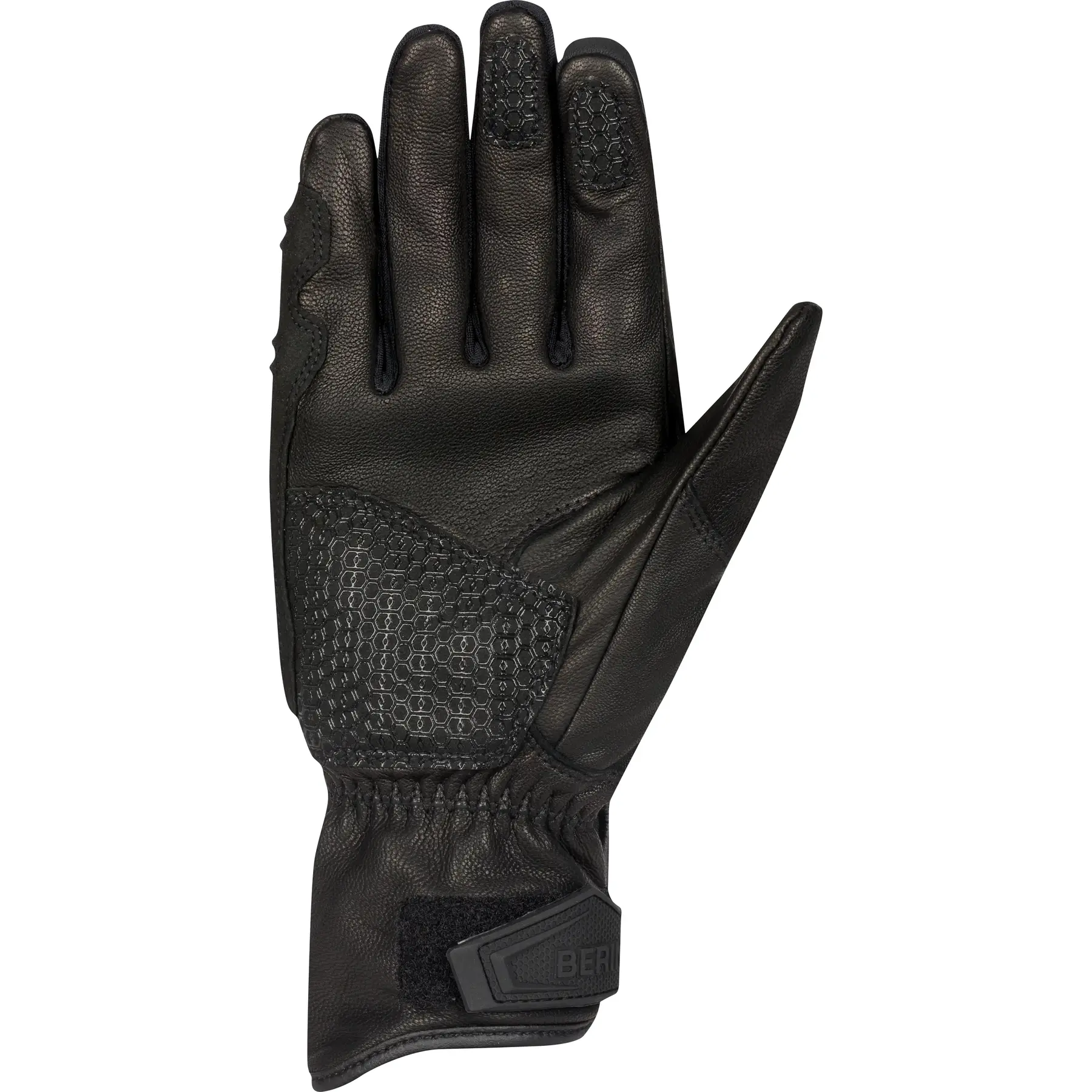 Gants cuir/textile Bering Pitts noir- T9
