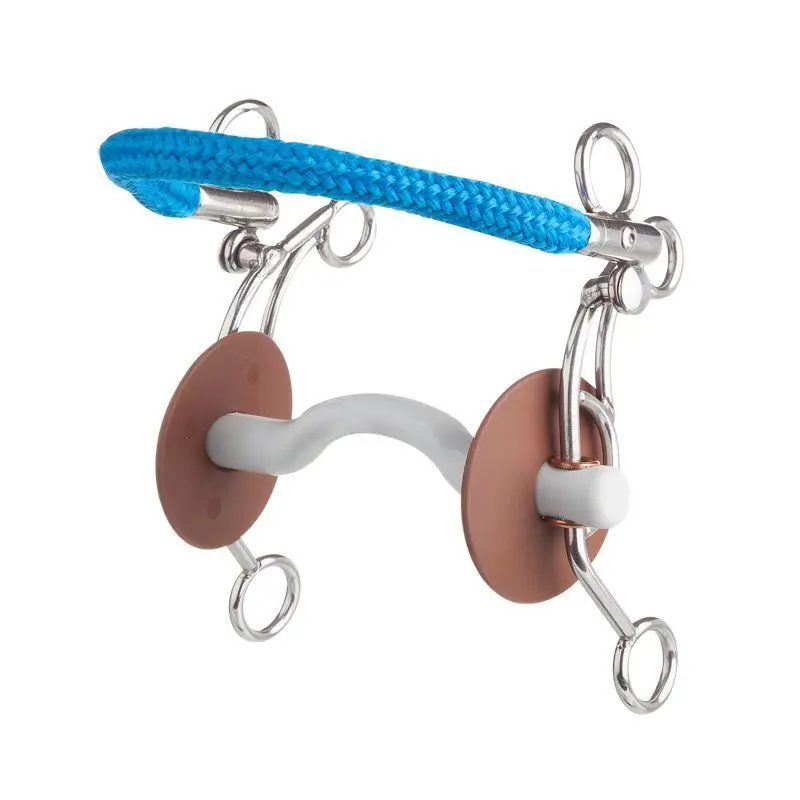 Mors tandem pour cheval souple avec passage de langue Beris