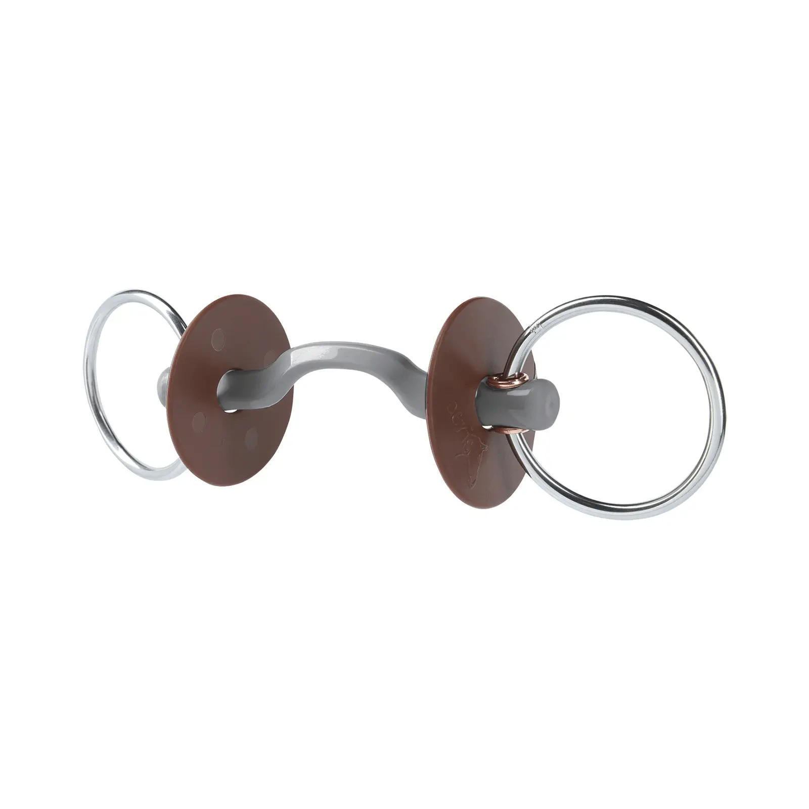 Beris Gris Stainless Steel Horse Bit With Tongue Slot And Ring, Hard Konnex Fin