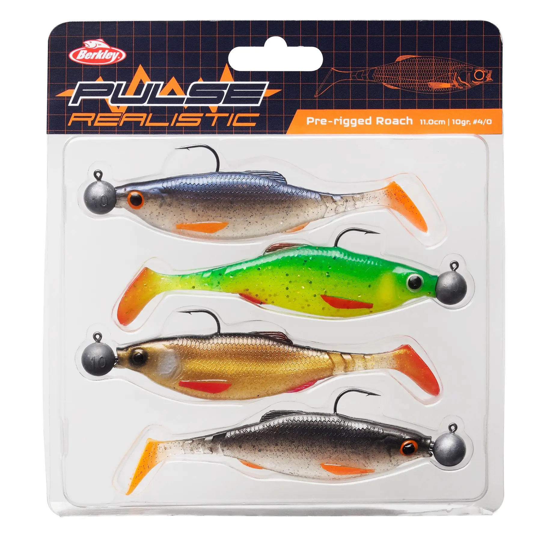 Kunstköder Berkley Pulse Realistic Roach (x4)