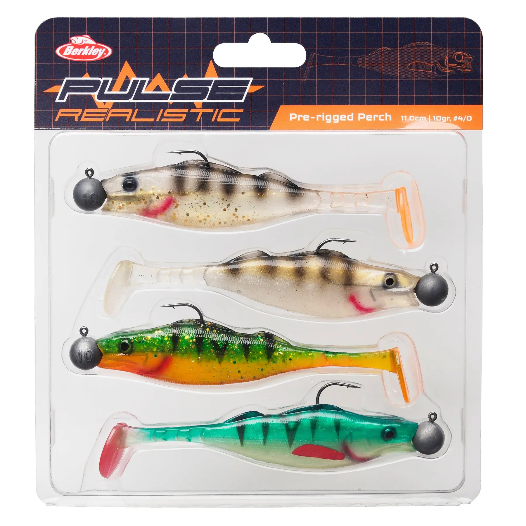 Kunstköder Berkley Pulse Realistic Perch (x4)