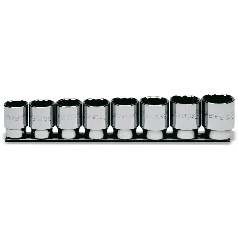 8-delige set dopsleutels twaalfkant (art. 920B) met support 920B/SB8