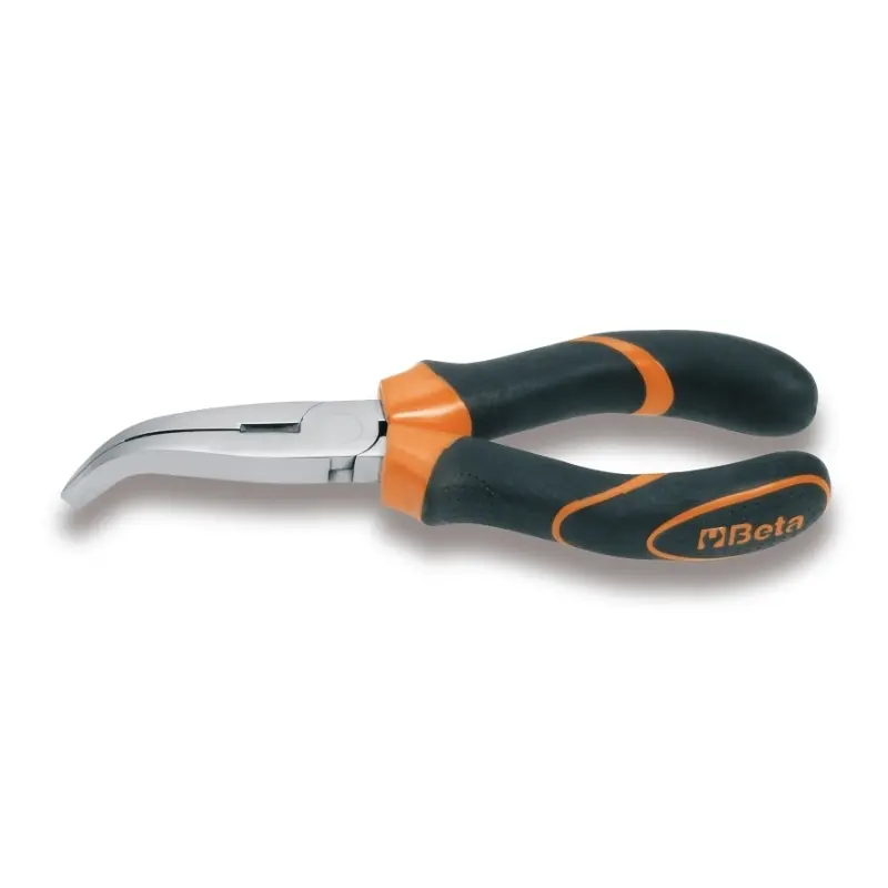 Pince à becs coudés plats longs striés moto takken gewikkeld comfort bi-materiaal Beta