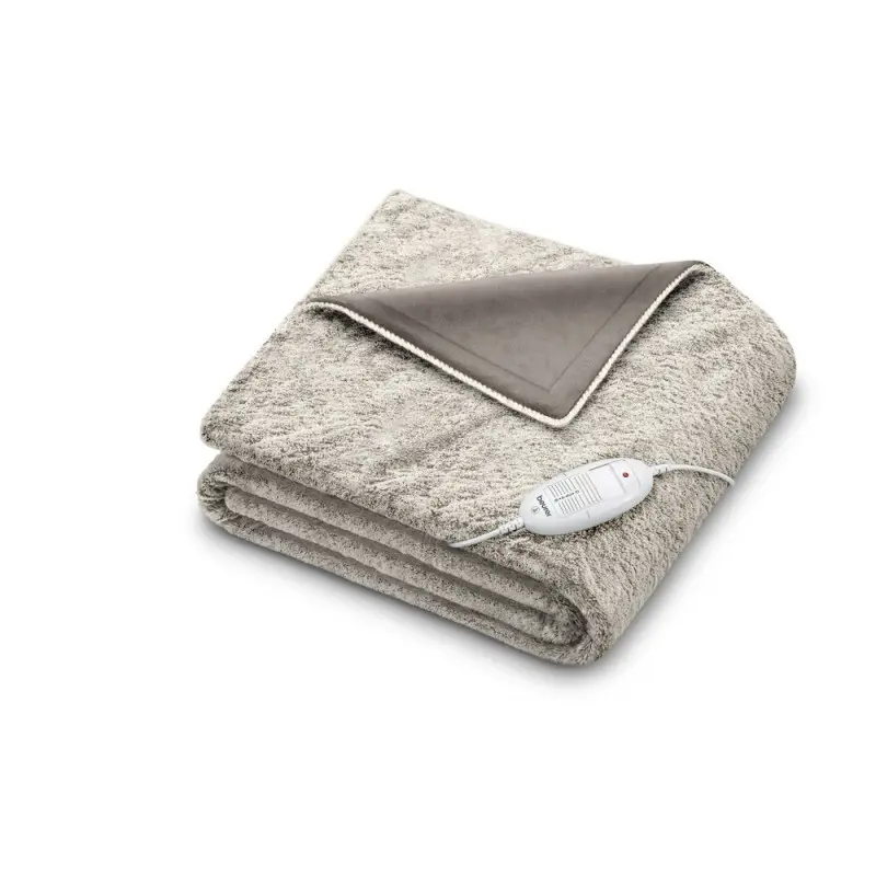Beurer Beige Fleece Heating Blanket Hd 75 Nordic