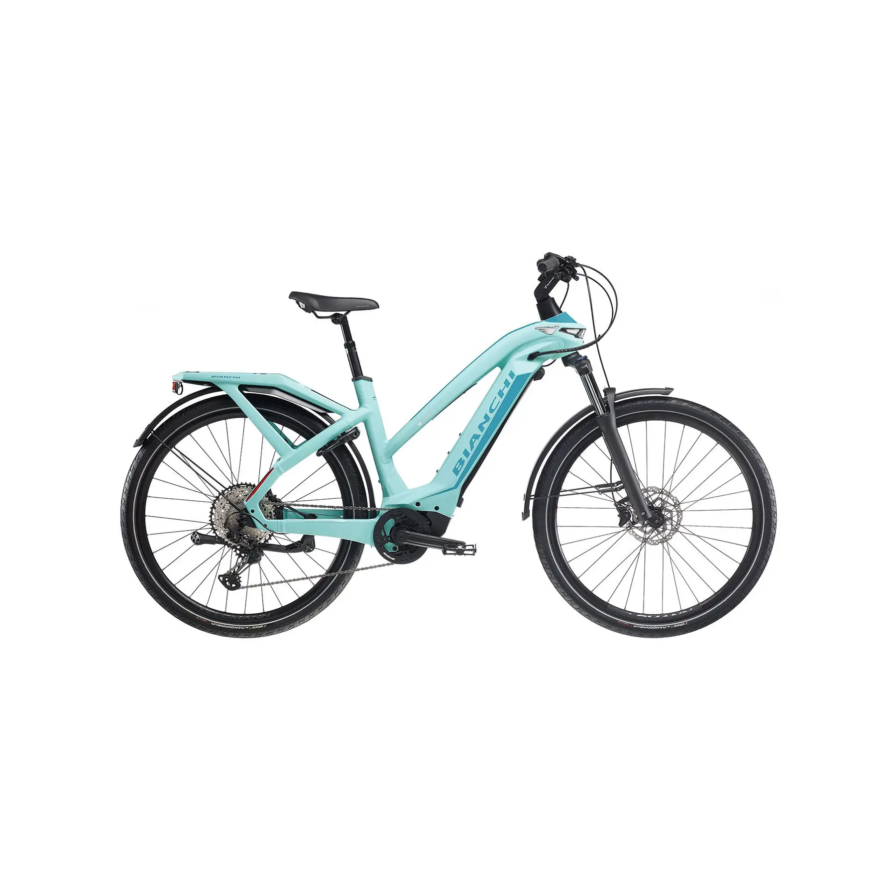 Image of Elektrofahrrad Bianchi E-Omnia Ttypest Deo Shimano OLI630 RD-M4120 10V