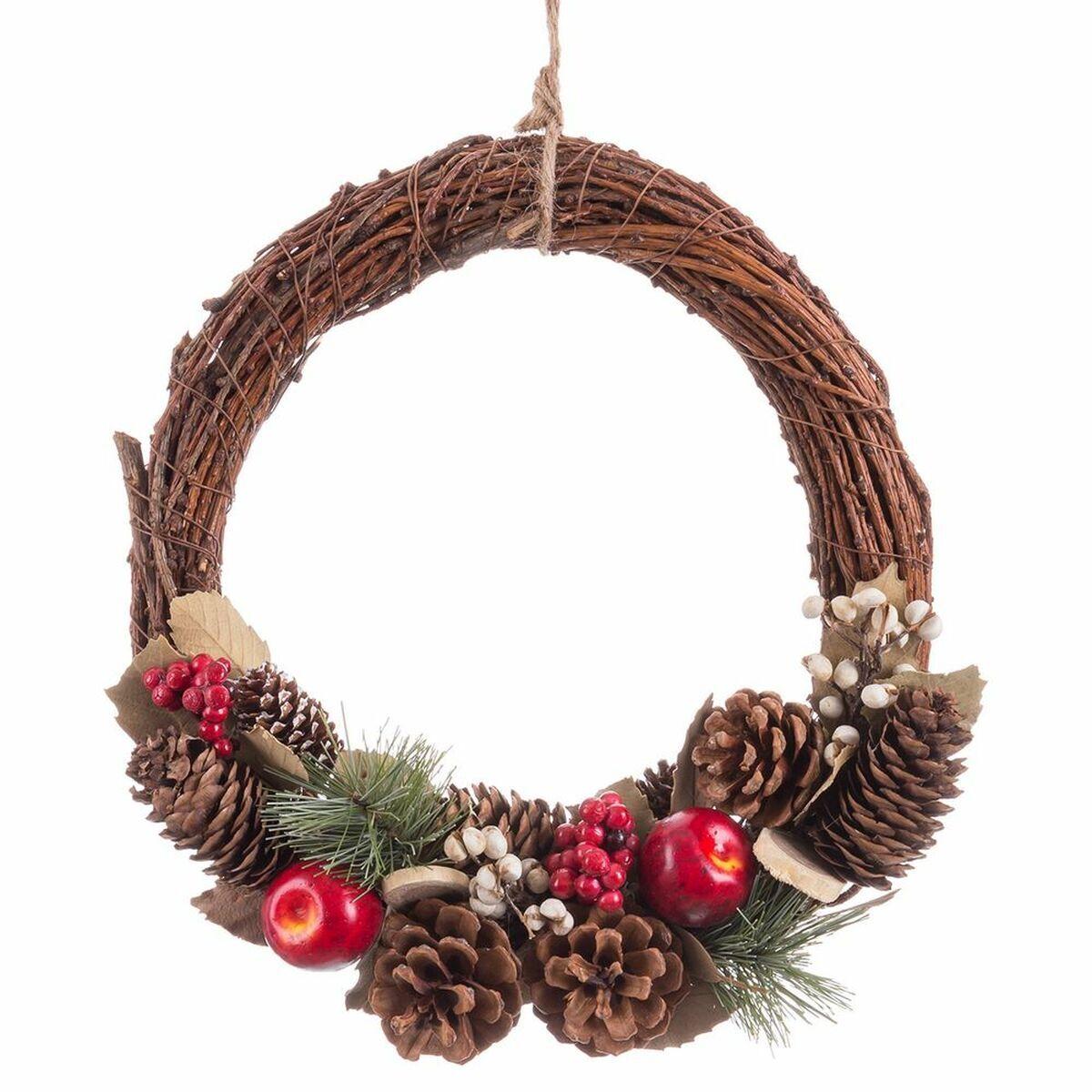 8445147231726 - Weihnachtskranz aus Schaumstoff Ananas 28x8x29 cm