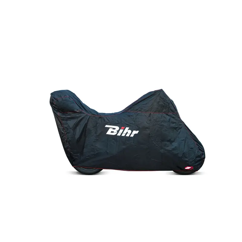 Motorrad-Regenschutz mit Topcase und hohem Windschild Bihr