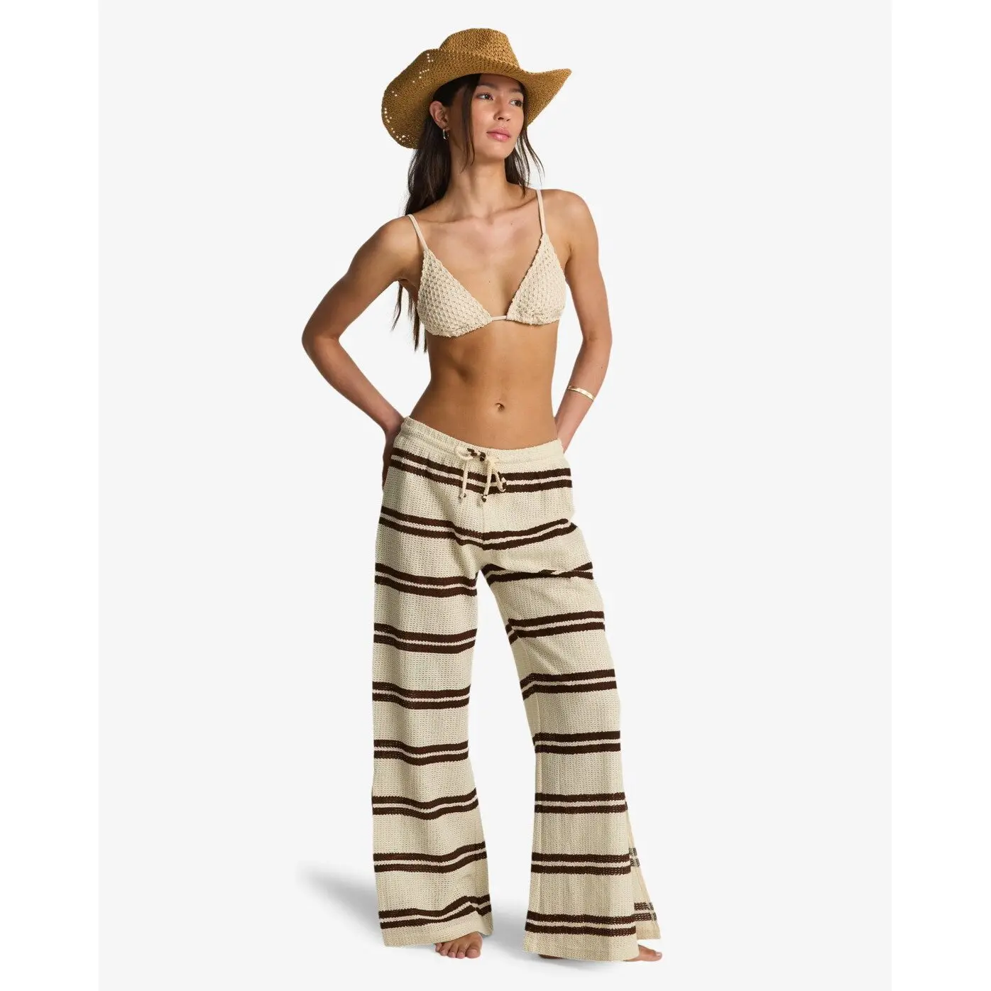 Pantaloni a palazzo da donna  Hot Stripe