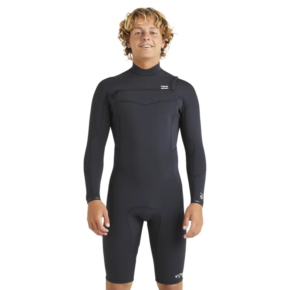 Surf-Shorty-Anzug Billabong 2/2 Absolute Natural Front-Zip