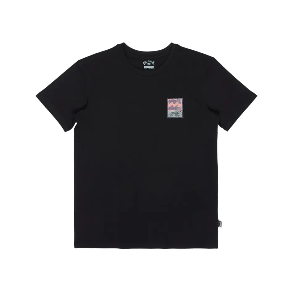 Billabong Boys Noir Children's T-Shirt Stamp