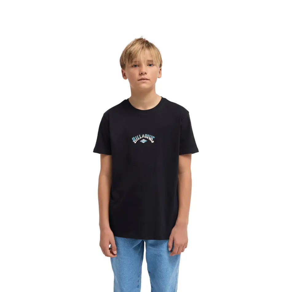 Billabong Boys Noir Children's T-Shirt Arch Diamond