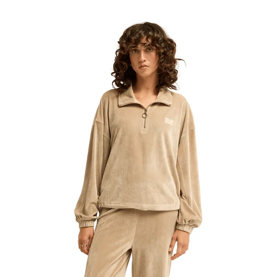Maglione da donna con 1/2 di zip  Coffee Time