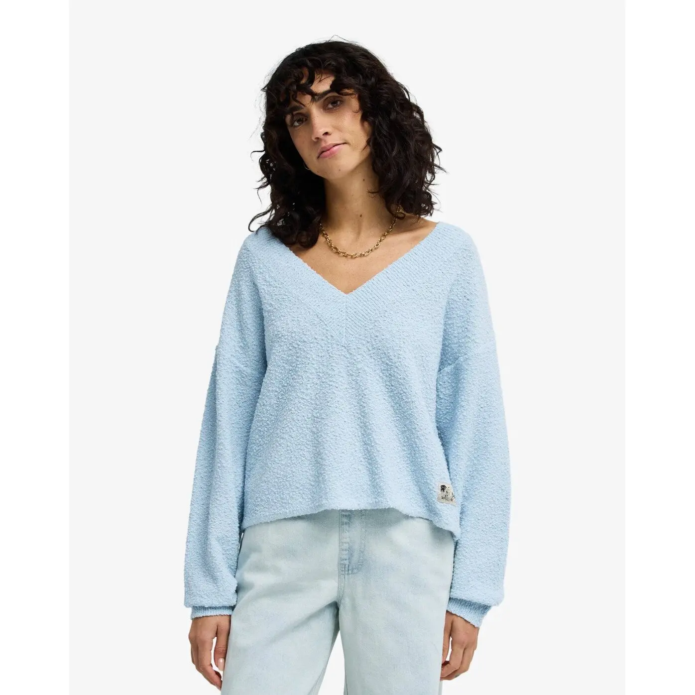Maglione donna con scollo a V  Cozy