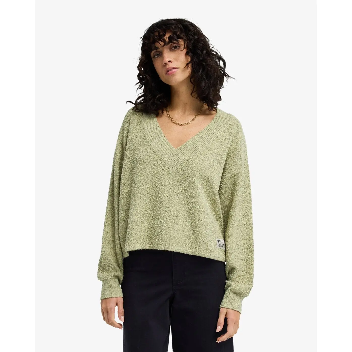 Maglione donna con scollo a V  Cozy