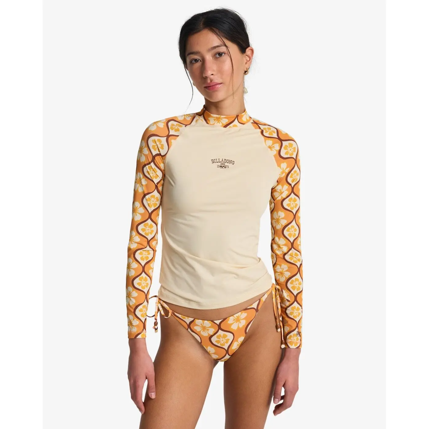 Langarm-T-Shirt Surfen Damen Billabong Tropic