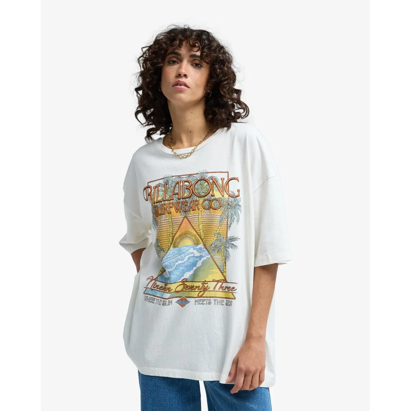 Damen T-Shirt Billabong Sun Meets Sea
