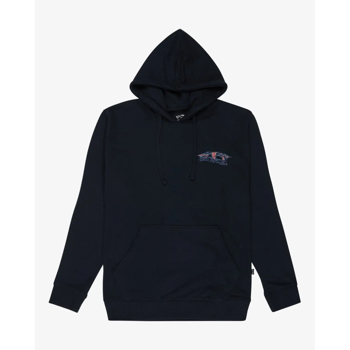 Billabong Men's Noir Hooded Sweatshirt With Print Foundation Po