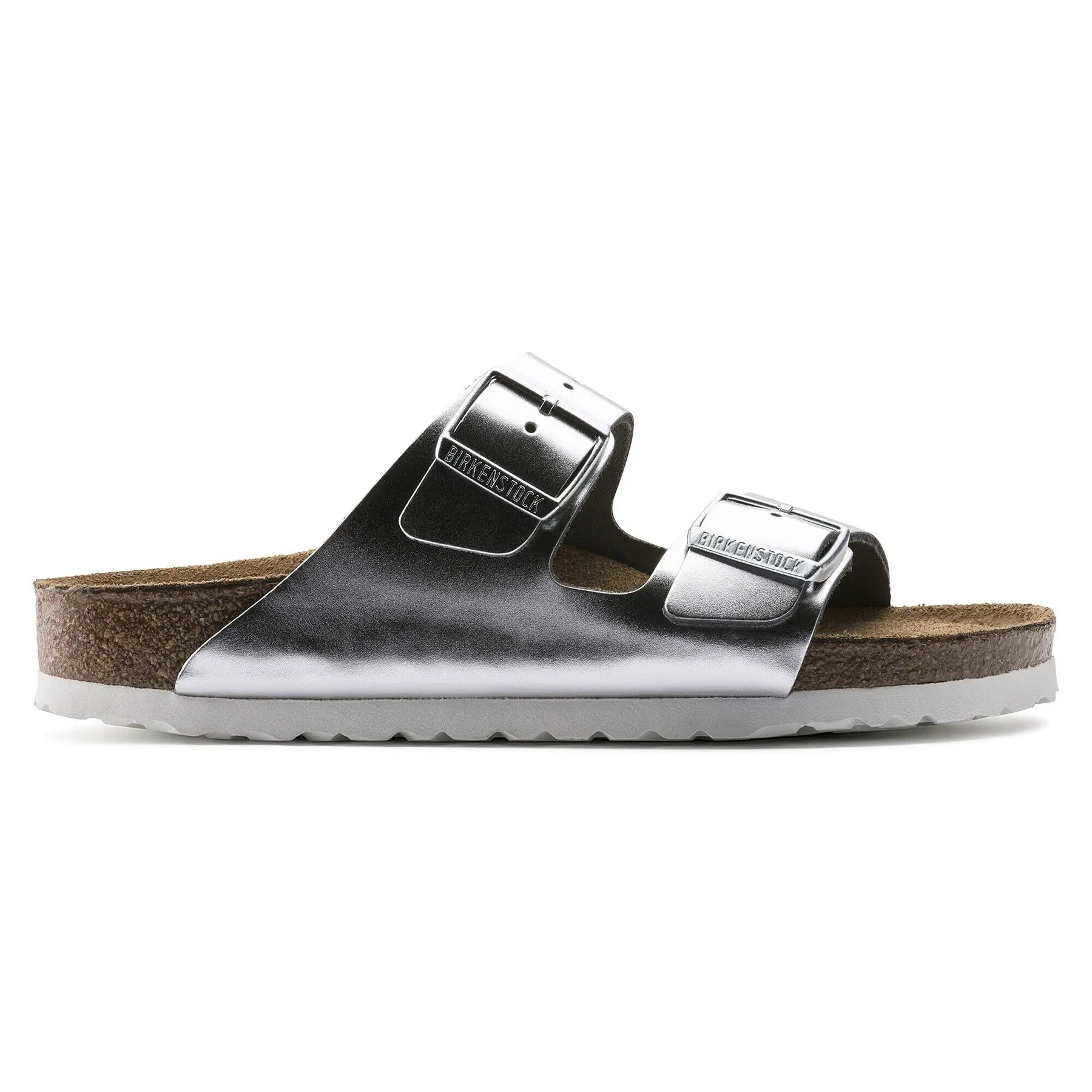 4054056337814 - Arizona sfb schmale Weite metallic silber Gr 36 - grau - Birkenstock 4054056337814 - Arizona sfb schmale Weite metallic silber Gr 36 - grau - Birkenstock