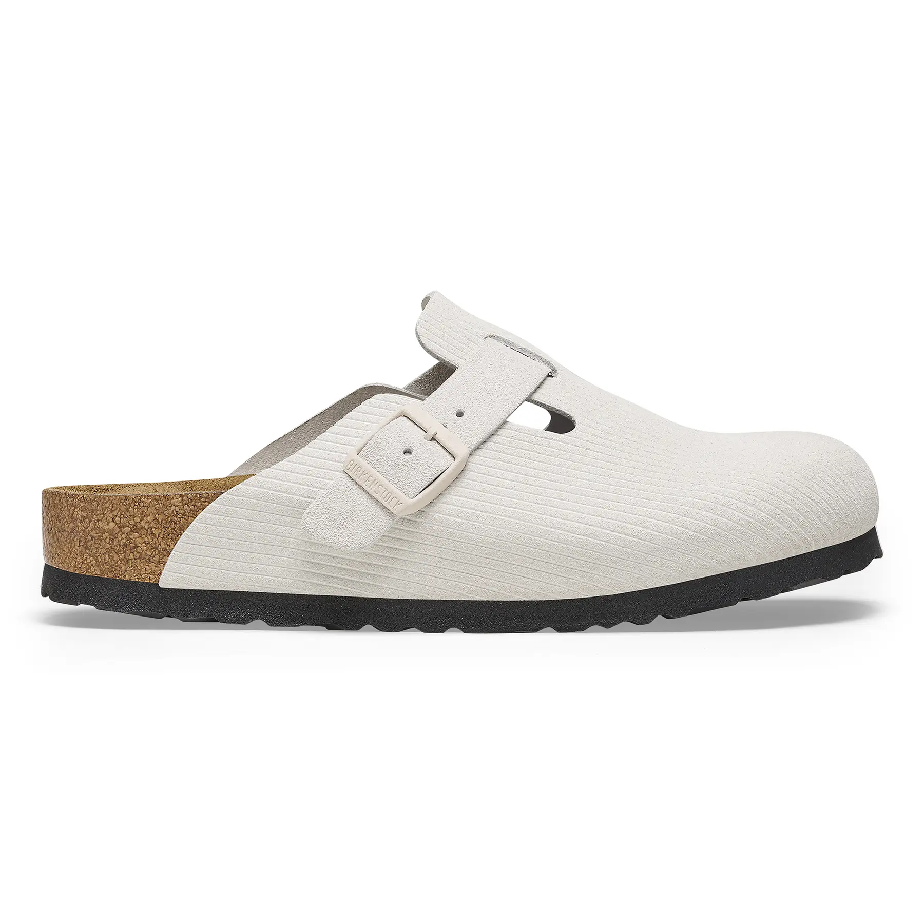 Sabot da donna in pelle scamosciata con stampa  Boston