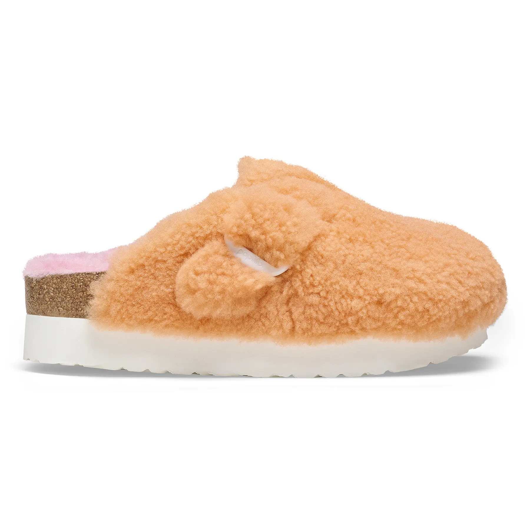 Sabot da donna  Boston Big Buckle Platform Fur