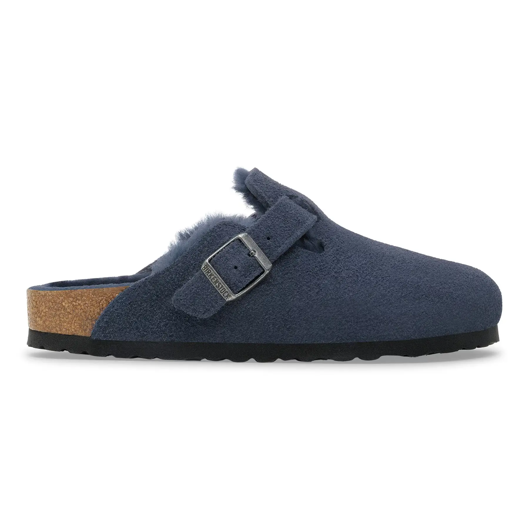 4067707469727 - Sandalen Boston BS Suede Leather  Fur New Navy (Étroit)