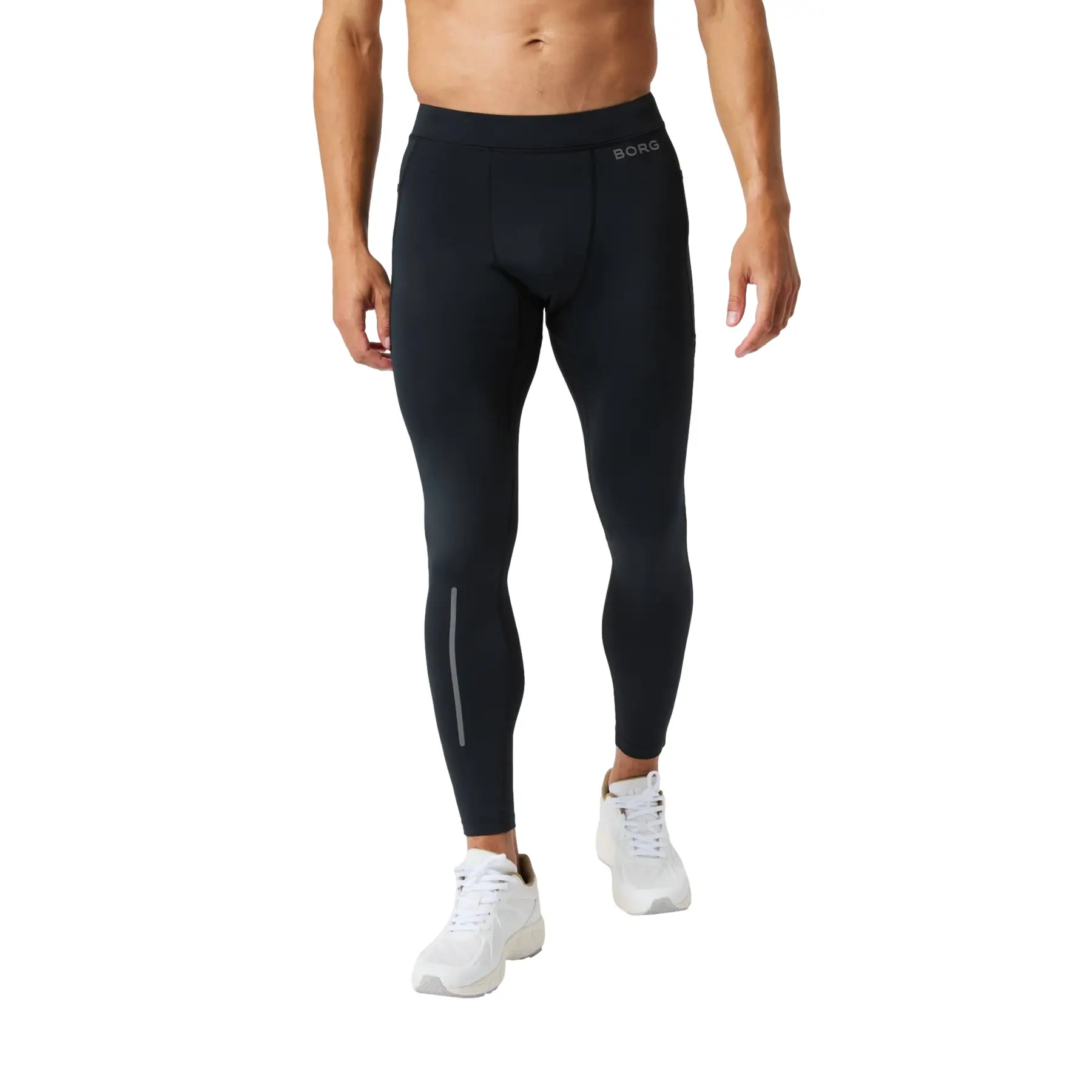Björn Borg Men's Noir Recycled Polyester Leggings Performance