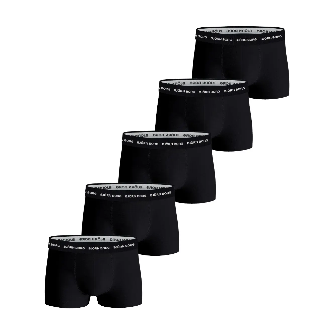 Image of Dehnbare Baumwoll-Boxershorts Björn Borg (x5)