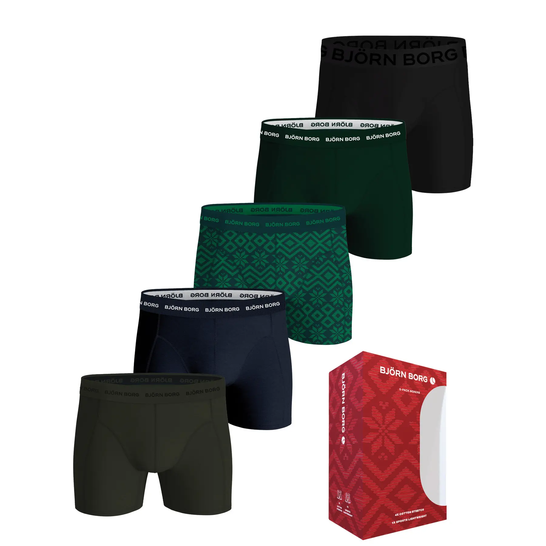 Boxershorts aus Baumwolle Björn Borg (x5)