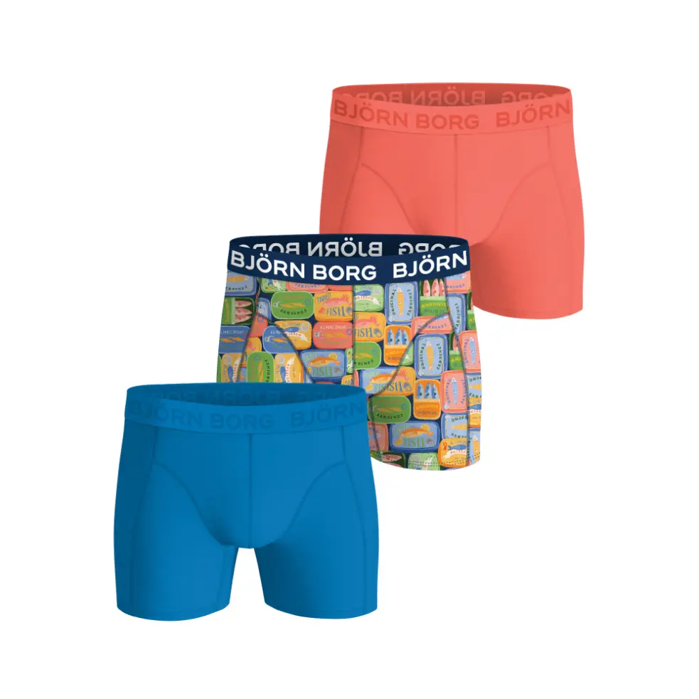 Elastische Baumwoll-Boxershorts Björn Borg (x3)